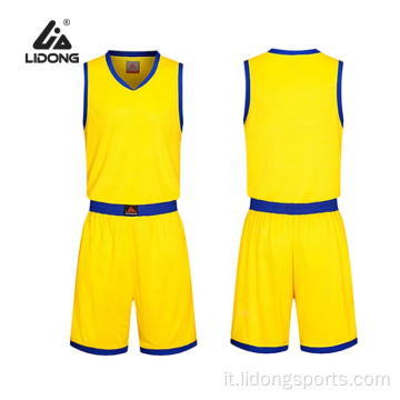 Uniforme da basket multicolore per uomo Jersey personalizzato